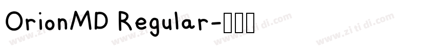 OrionMD Regular字体转换